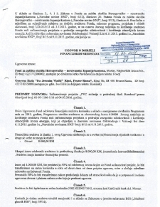 UGOVOR O DODJELI FINANCIJSKIH SREDSTAVA